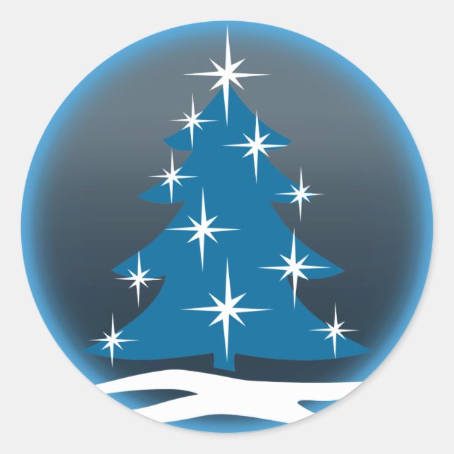Stickers Vacances amusants Stickers Arbre de Noël  (Devant)