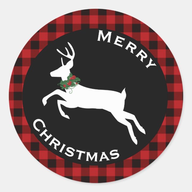 Stickers Vacances Plaid Buffalo (Devant)