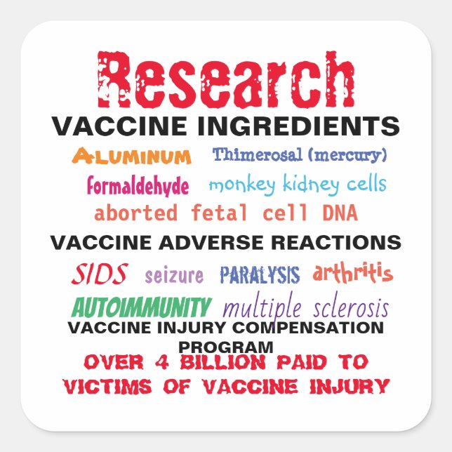 Stickers Vaccins de recherche (Devant)