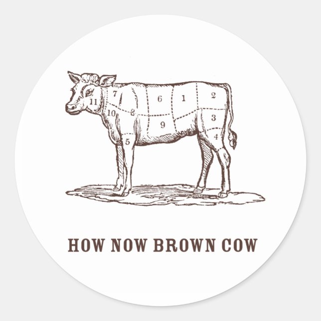Stickers Vache Brown (Devant)