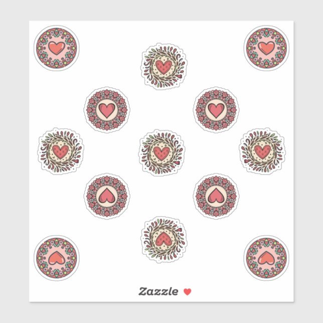 stickers Valentine ai (Feuille)