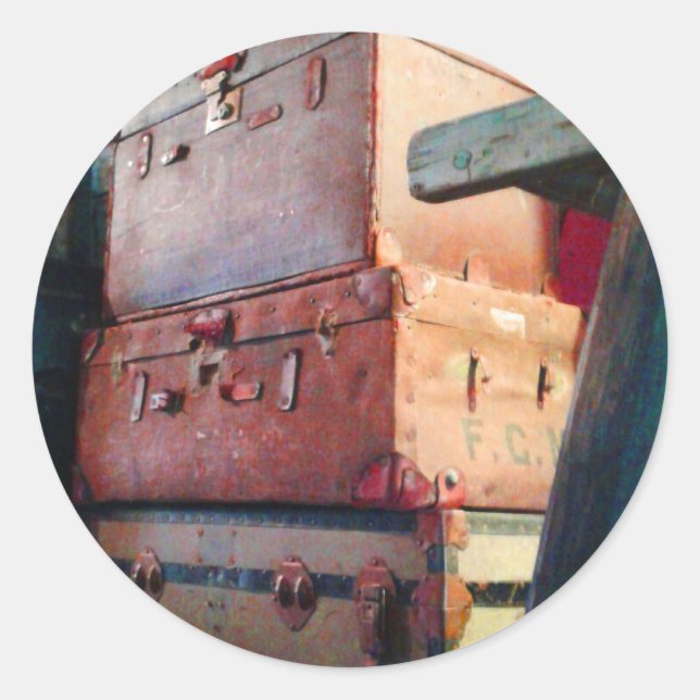 Stickers Valise vintage (Devant)