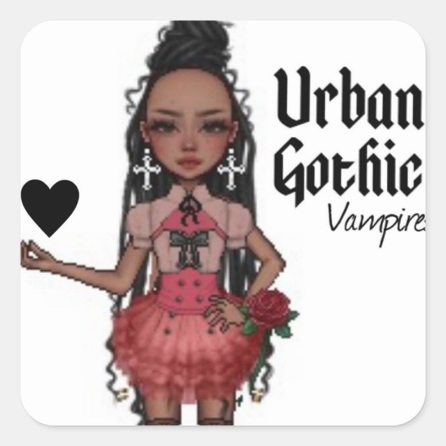 Stickers Vampires gothiques urbains 2 (Devant)