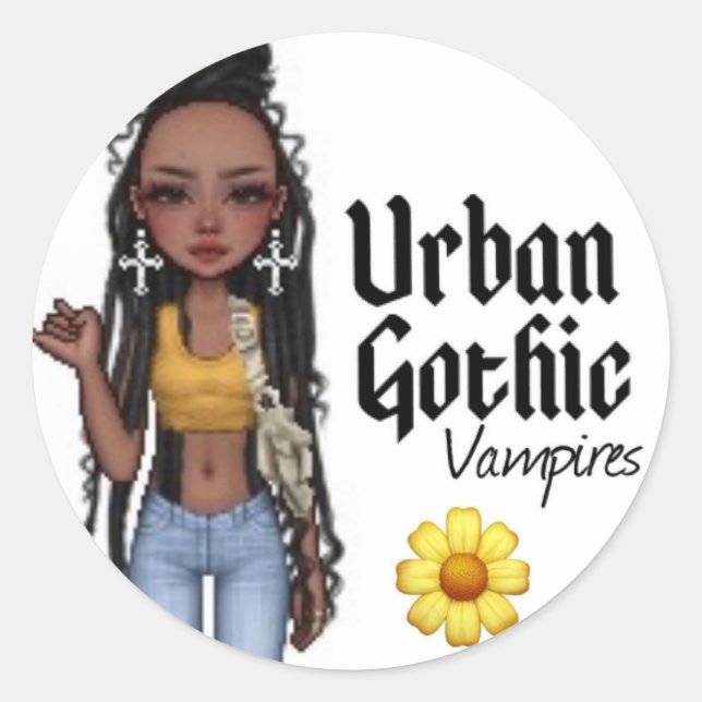 Stickers Vampires gothiques urbains 4 (Devant)