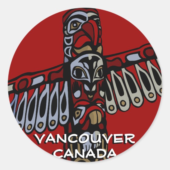 Stickers Vancouver Canada Art de Vancouver (Devant)