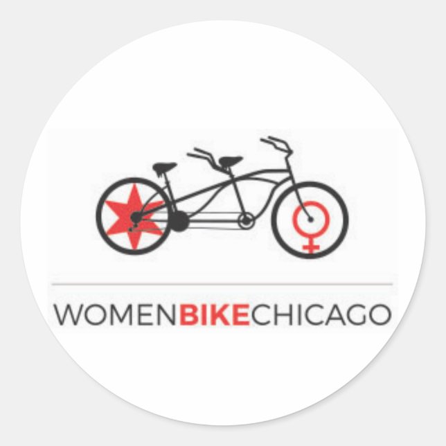 Stickers Vélo Femmes Chicago - Tandem (Devant)