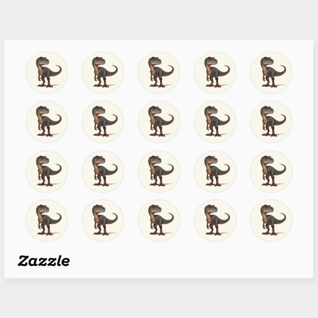 Stickers Velociraptor - Kammli Friends Collection (Blatt)