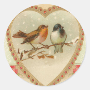 Stickers Victorian Valentine's Day