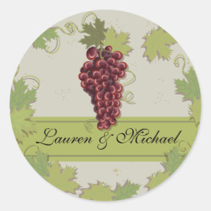 Stickers vignoble rustique Vintage Winery