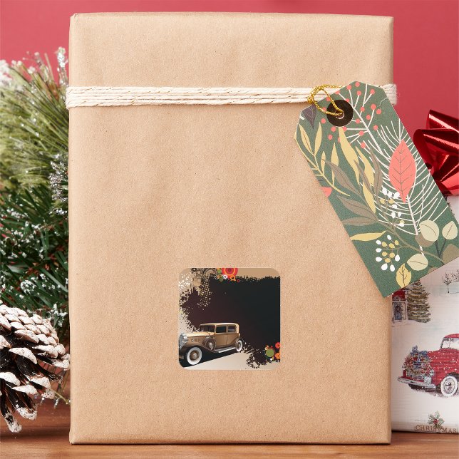 Stickers Vintage Car Grunge (Créateur téléchargé)