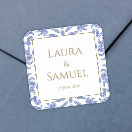 Stickers vintage Dusty Blue