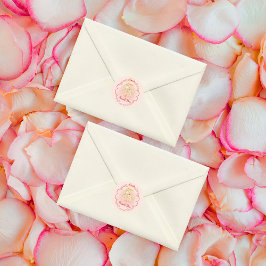 Stickers Vintage Merci rose et or