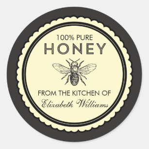 Stickers vintages au miel fait maison