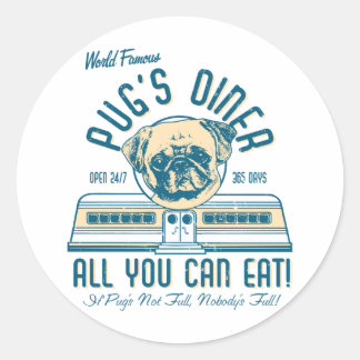Stickers Vintages du carlin Diner les années 50