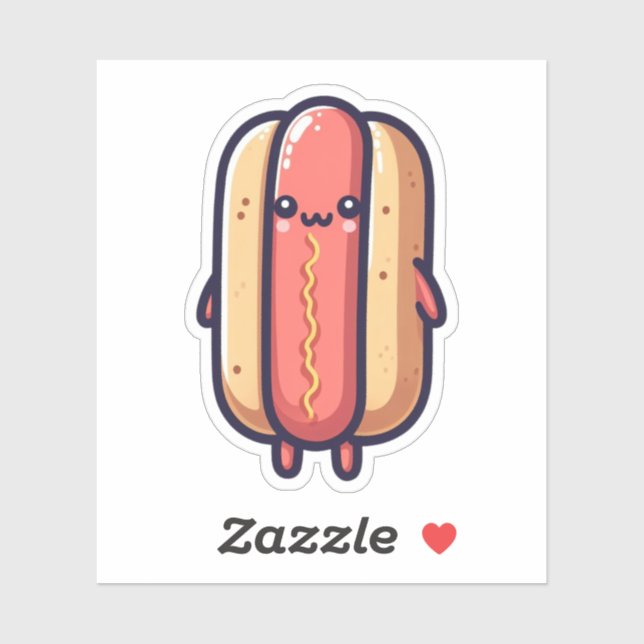 Stickers Vinyl Chien Chaud (Feuille)