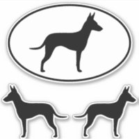 Stickers Vinyl Chien Silhouettes de Manchester Ter