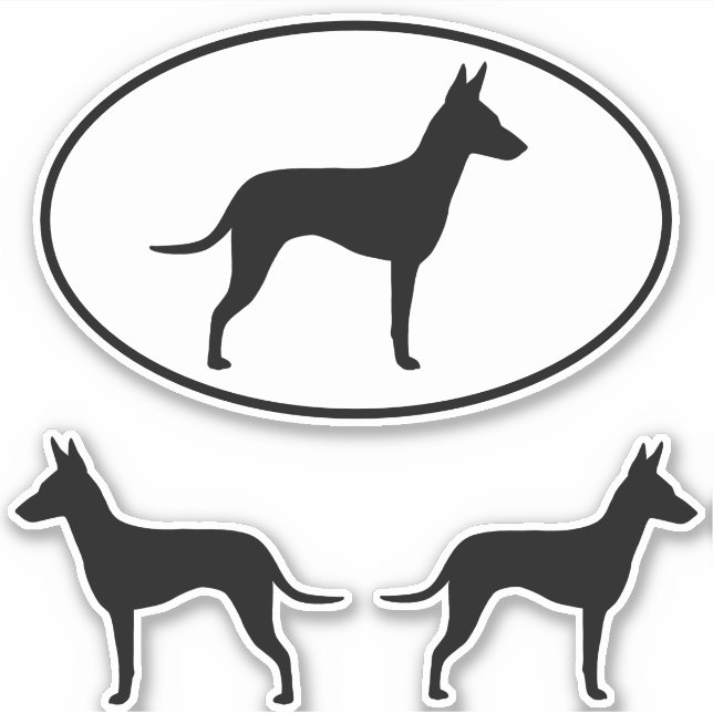 Stickers Vinyl Chien Silhouettes de Manchester Ter (Devant)