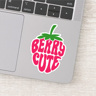 Stickers Vinyl Coupe de fraise Berry