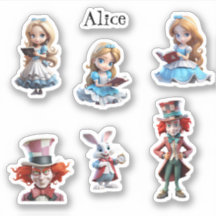 Stickers Vinyl Coupé sur mesure Alice et ses amis