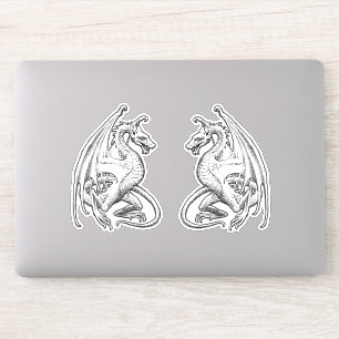 Stickers Vinyl Dragons ailés