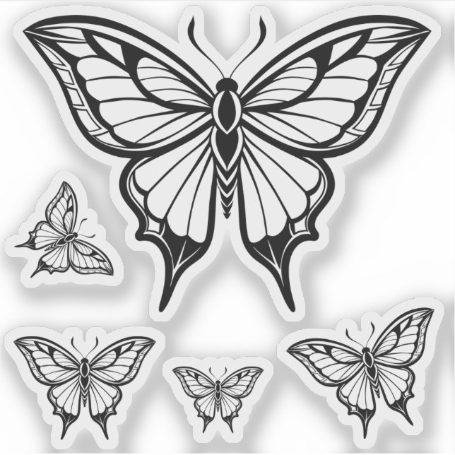 stickers vinyle papillon (Devant)