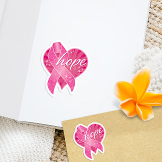 Stickers Vinyle Pink Ribbon Hope