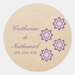 Stickers Violet Daring Floral Blooms