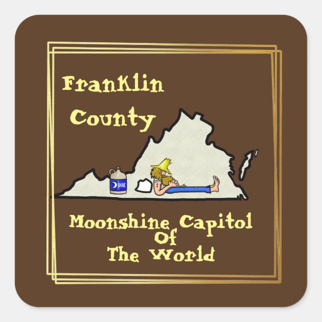 Stickers Virginia Moonshine (Devant)