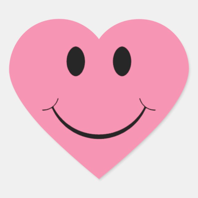 Stickers Visage Coeur Rose (Devant)