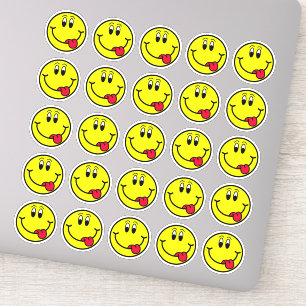 Stickers Visage Emoji de langue stupide