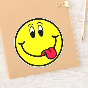 Stickers Visage Emoji de langue stupide
