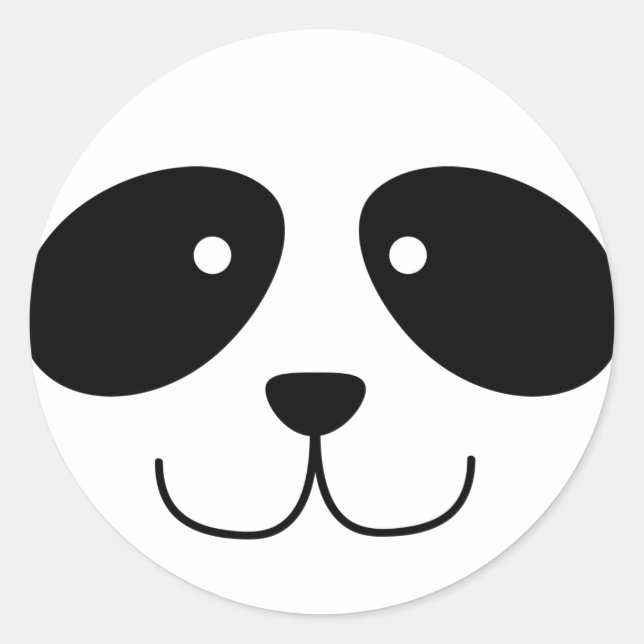 Stickers Visage Panda (Devant)
