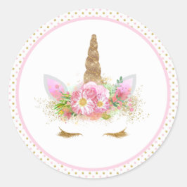 Stickers Visage Unicorne