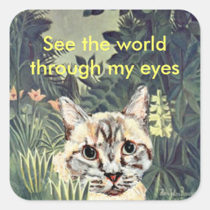 Stickers : "Voir le monde à travers mes yeux" chat