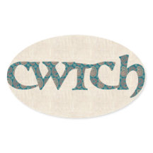 Stickers Welsh Fun, Motif Paisley