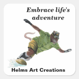 Stickers Werat Snowboarder Sport Imaginaire Art