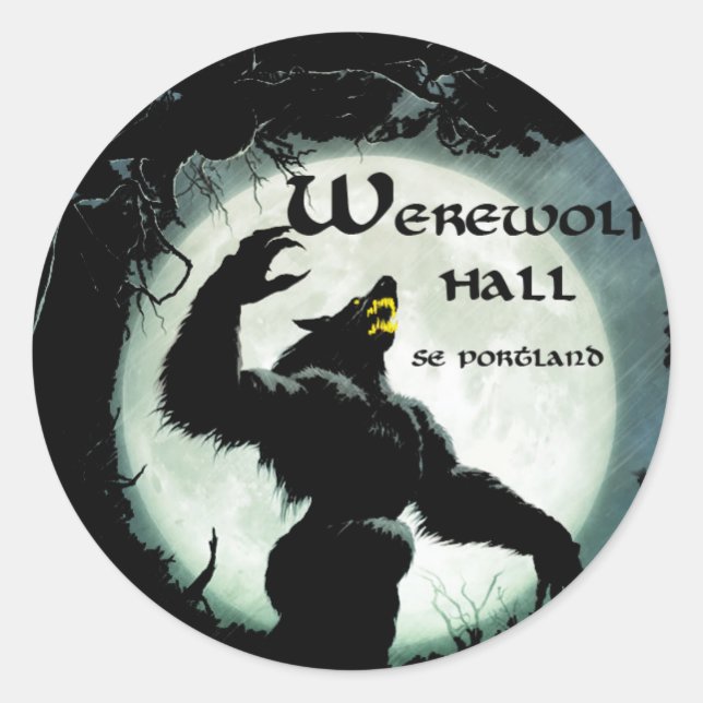 Stickers Werewolf Hall (Devant)