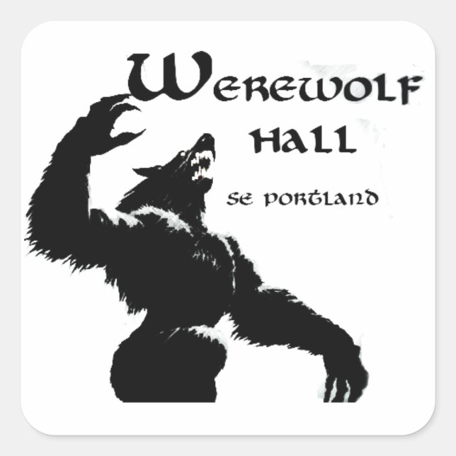 Stickers Werewolf Hall (Devant)