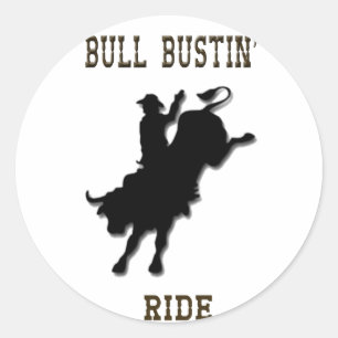 Stickers Western Rodeo "Bull Bustin' Ride"