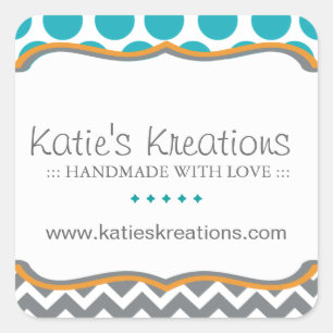 Stickers Whimsical Chevron et Dots