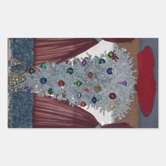 Stickers White Christmas Tree (Devant)