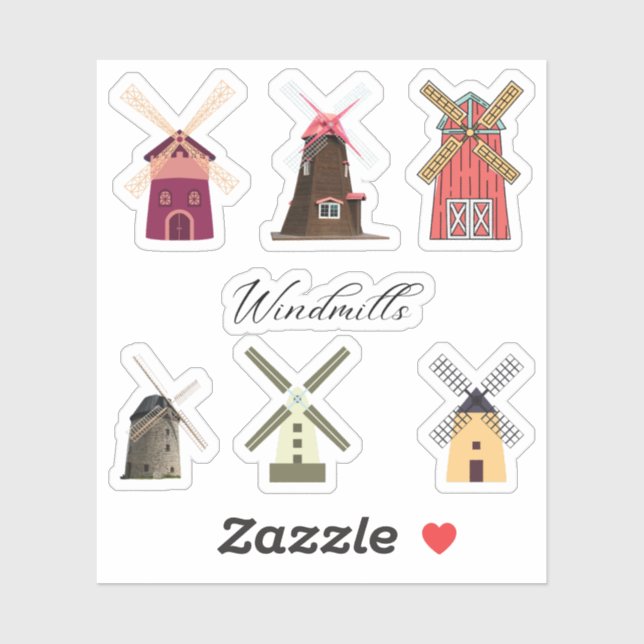 Stickers Windmill (Feuille)