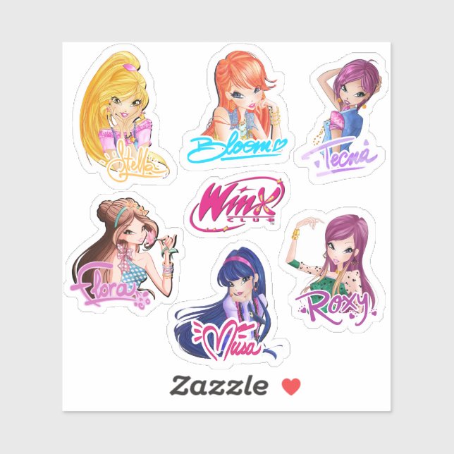 Stickers Winx Club Girls (Feuille)