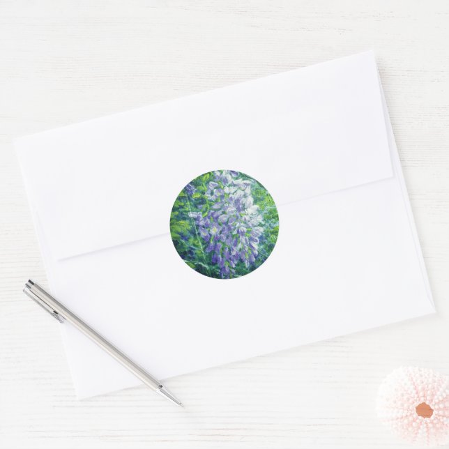 Stickers Wisteria violet (Enveloppe)