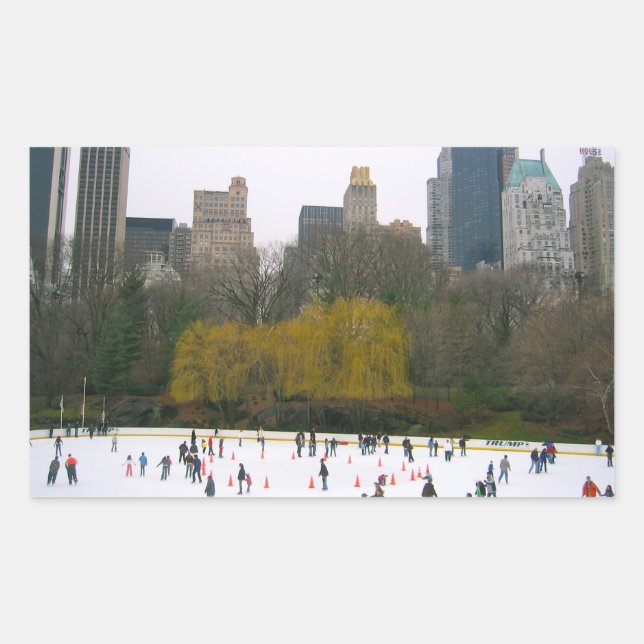 Stickers Wollman Rink Central Park NYC Ice Sking (Devant)