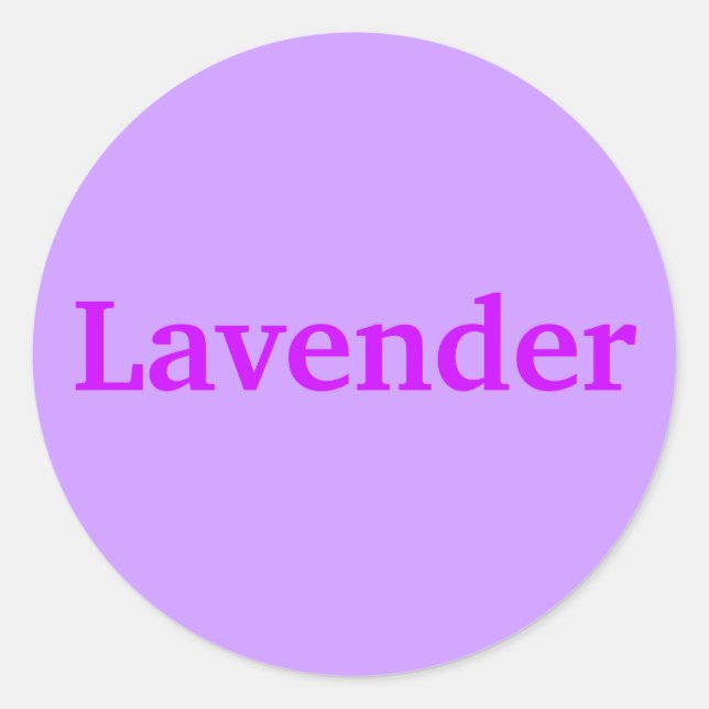 Stickers Word couleur lavande (Devant)