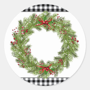 Stickers Wreath Holiday
