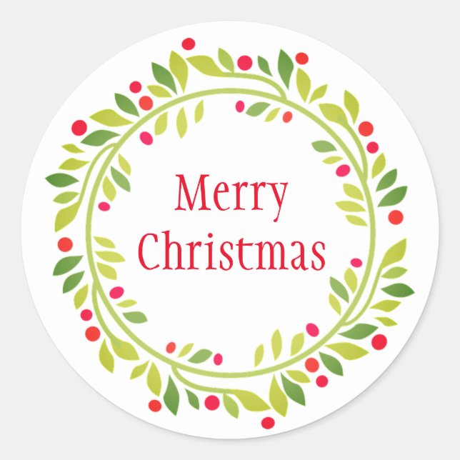 Stickers Wreath Holiday (Devant)