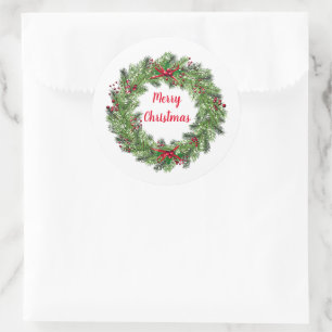 Stickers Wreath Holiday