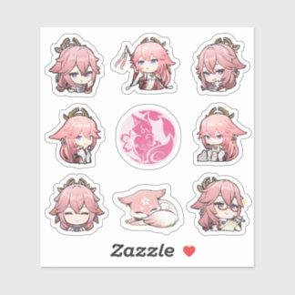 Stickers Yae Miko Impact Genshin